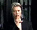 the real David Bowie on the set